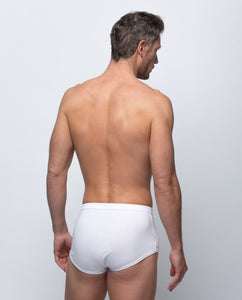 Braslip abierto hombre algodón blanco